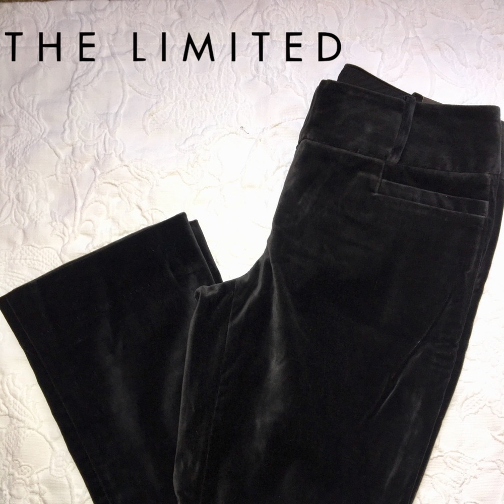 The Limited Cassidy Fit black velvet dress slacks